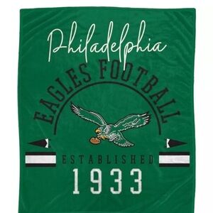 Philadelphia Eagles 60'' x 70'' Script Flannel Fleece Blanket